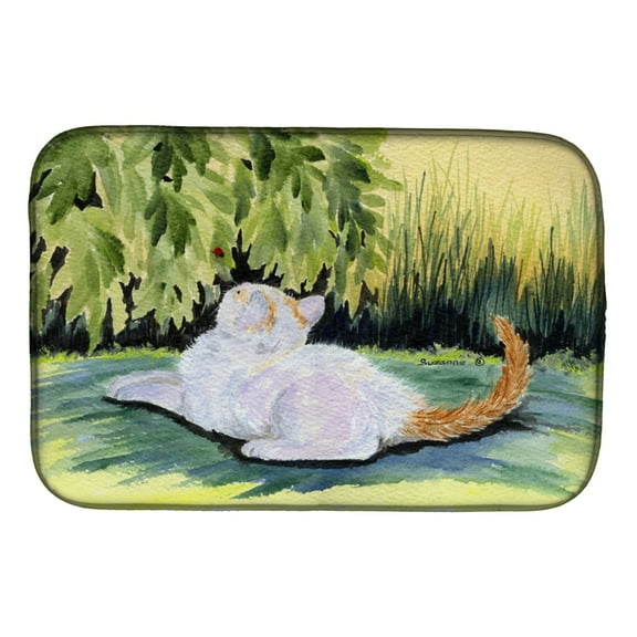 Carolines Treasures SS8273DDM Cat Dish Drying Mat 14 x 21" multicolor