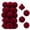 Red-25pcs, variant on CSSAD 12 PCS Flocked Christmas Ball Ornaments 2.36 Inch, Dark Green Velvet Texture Christmas Tree Decorations, Hanging Holiday Baubles for Christmas Tree Wreath Mantel Home Decor