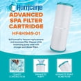 thumbnail image 2 of Hurricane HF4H949-01 Advanced Pool and Spa Filter Cartridge Replacement, White, 2 of 8