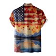 thumbnail image 5 of MuXiKeJi Clothes America 250 Shirt - Men's American 250 Anniversary USA Flag Print Hawaiian Button Down Shirt 1776-2026 Patriotic Tee, M-3XL, 5 of 5