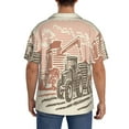 thumbnail image 3 of Fotbe Combine harvester working with tractor Camisa Estampada de Manga Corta para Hombre, Casual de Verano, Estilo Playero, Sin Arrugas-4X-Large, 3 of 5