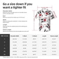 thumbnail image 3 of Cartoon Heart French Bulldog Valentine Men's 3d Print Casual Button Down Shirts, Novelty Hawaiian Short Sleeves L, 3 of 8