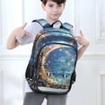 thumbnail image 6 of FORMRS School Backpack 17" Student Travel Bag with Laptop Compartment, Crystal Moon, 6 of 7