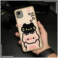 thumbnail image 6 of LYM-Phone Case For Nokia C110 4G, Fashion Design Protective Anti-dust Silicone Animals Anti-knock TPU Graffiti Soft case Full wrap Back Cover Shockproof Waterproof Phone Pouch Cute, 6 of 9