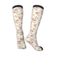 thumbnail image 4 of Daiia Sports Socks Floral Printed Novelty Crew Socks for Men Women Knee High Socks Cotton Socks Soft & Breathable Support Unisex Socks, 4 of 9