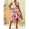 thumbnail image 1 of TIENDA PLUS TIENE TYE CORDADORA CORDADO ALTO MAXI MAXI MAXI Vestido sin mangas Rosegal Vestidos Estampados Tallas Grandes, 1 of 5