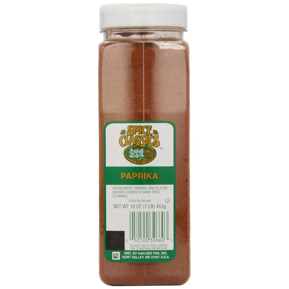6 PACKS Spice Classics Paprika, 16Ounce Plastic Bottles Walmart