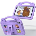 thumbnail image 6 of Dteck for Samsung Galaxy Tab A 8.4 2020 SM-T307 Case, Kids Friendly Light Weight Durable EVA Shockproof Handle Kickstand Drop Protection Rugged Cover for Boy Girl Kids, Lightpurple, 6 of 9