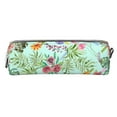 thumbnail image 2 of XMXT Leather Pencil Case, Plants Flora Compilation Paint Large Capacity Pencil Pouch for Student Teens Women, 2 of 9