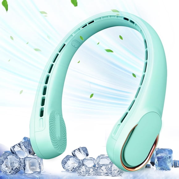 Ventilador de cuello ASNUG portátil de 4000 mAh, recargable, 3 velocidades