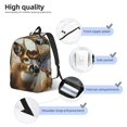 thumbnail image 3 of Honeii American Wildlife Deer Forest Print Canvas Backpack for School & Outdoor,Laptop Excursion Backpack,Notebook School Bookbag For Men Women,for Work, Travel, and Everyday Use-Small, 3 of 5