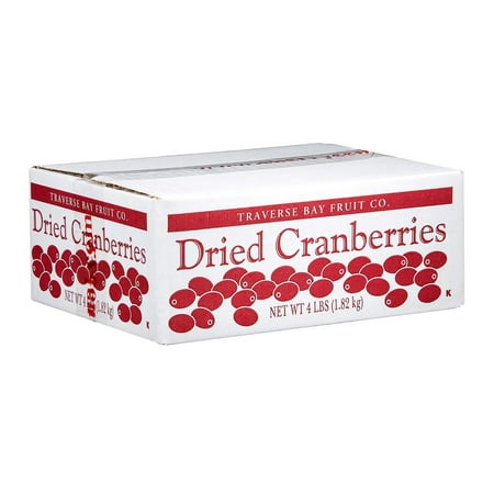 Cranberry Stores Product Of Traverse Bay Dried Cranberries - 4 Lb. Box - For Vending Machine, Schools , parties, Retail Stores ()