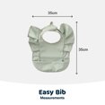 thumbnail image 3 of Alas de Ángel de bolsillo de arroz para comida de bebé, babero impermeable para niños, añade alimentos complementarios antisuciedad, 3 of 6