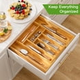 thumbnail image 3 of Organizador de cajones Pipishell Bamboo para soporte de utensilios, 3 of 7