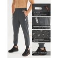 thumbnail image 3 of Men's Joggers Pants Athletic Workout Track Running Gym Lightweight Quick Dry Tapered Jogger Zipper Pockets M, 3 of 5