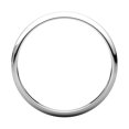 thumbnail image 2 of 10k White Gold 2mm Light Half Round Band Ring - 1.2 Grams - Size 4, 2 of 2