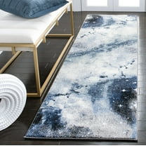 Safavieh Galaxy Kalden Geometric Runner Rug, Blue/Ivory, 2'3" x 8'