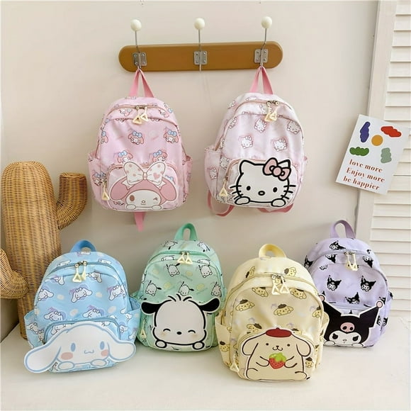 Hello Kitty Sac à Dos, Sac d'École Cartoon Cinnamoroll Kuromi, Mignon Mymelody PomPomPurin Sac de Voyage