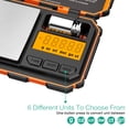 thumbnail image 2 of ORIA Digital Mini Scale, 200g 0.01g Pocket Scale with 50g Calibration Weight, Electronic Smart Scale, Orange, 2 of 9