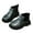 Black, variant on HUANBAI Stylish Girls Ankle Boots Soft Sole Non Slip Glitter Lace Up Leather Booties For Toddler Kids Winter Footwear Girls Ankle Boots 18-24 Months