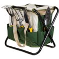 thumbnail image 3 of Pure Garden Folding Garden Stool with Tool Bag, 9 Storage Pockets, 3 of 5