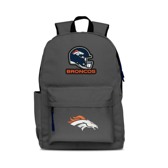 MOJO Gray Denver Broncos Two Logo Campus Backpack