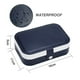 thumbnail image 5 of Autorización：Joyero - Joyero de viaje portátil, pequeño organizador de joyas de dos capas, estuche de almacenamiento de joyas de cuero sintético para anillo, collar, arete Adepaton 2035264-3, 5 of 8
