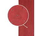 thumbnail image 4 of Serafina Home Decorative Sheer Red Fabric Shower Curtain Bathroom Set Includes 12 Hooks: Silver Metallic Dot, 4 of 4