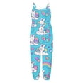 thumbnail image 3 of Easter Set Of Pajamas Suspender Overall Bodysuit #Z06 Blue 4-5 Years, 3 of 3