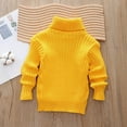 thumbnail image 4 of Spazoro Childs Girls Sweaters, Long Sleeve Fall Winter Turn Down Collar Graphic Toddlers Kids Tops for Girls Boys Yellow Size 7-8T, 4 of 9