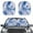 Blue Marble Print Butterfly, variant on Yuyamidu Blur Marble Print Car Sun Shade Windshield Accessories Fashion Sun Shade Windshield for Auto SUV Truck Sedan 2 Pieces Easy to Install Car Front Window Shades