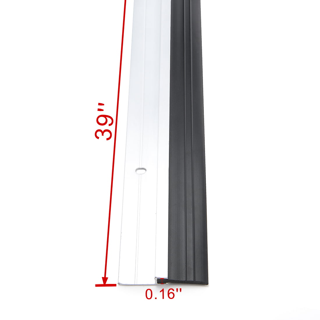 Details about   Door Bottom Sweep Aluminum Alloy Holder w 0.87-inch Strip 39.37-inch x 1.6-inch 