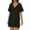 E-Black, variant on Cotton Cover Ups for Swimwear Women Button Down Shirt Dress Swim Coverup Beach Blouse