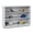 Gray/Coastal Blue, variant on Super-Sized Adjustable Mobile Straight-Shelf - Coastal Blue