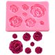 thumbnail image 1 of Molde de silicona para rosas, jabón pequeño, arcilla, chocolate, azúcar, herramienta para hornear, molde de silicona para pasteles DIY para fiesta de baby shower (molde de rosa pequeño), 1 of 5