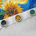 thumbnail image 4 of Homewish Blue Orange Sunflower Black Out Curtains, Dreamy Rustic Butterfly Curtains Pack of 2 (42x63 Each), Vintage Oil Printing Bedroom Curtains, Window Curtains Bedroom Decor, 4 of 6