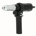 thumbnail image 2 of Drill Powered Rivet Tool Adapter, Aluminum Alloy Riveter Pulling Head for Fastening and Metalwork, Converts Drill into Rivet Gun(Multicolor), 2 of 6