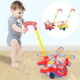 thumbnail image 4 of Jouet à Pousser pour Bébé Hauteur Réglable pour Bébés Apprenant à Marcher Avion Jouet Éducatif à Pousser avec Poignée 6 à 12 Mois 12 à 18 Mois pour Marcher le Musée Éducation, 4 of 7