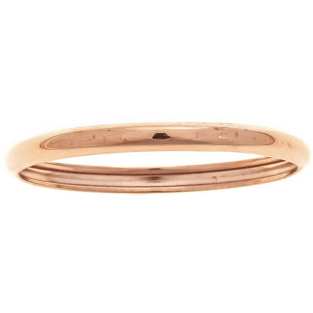 10kt Pink Gold Plain Finish Thumb Ring