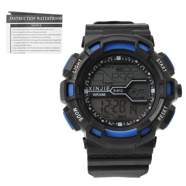 Reloj de pulsera deportivo YONGSHENG con alarma y fecha de cuarzo analógico LED Digital para hombre
