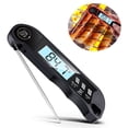 thumbnail image 2 of Digital Folding Food Thermometer with Probe Cable, Function, -50℃ to 300℃ Range, ABS & Stainless Steel Construction, Battery-Powered Kitchen Cooking Tool for Grilling and Meat Temperature, 2 of 6