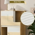 thumbnail image 4 of Harper & Bright Designs Cat House with Litter Box for 2 Small-Medium Sized Cats, Side Table with Cat Enclosure, Indoor Cat Cage with Storage, Natural, 4 of 14