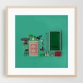 thumbnail image 2 of Dollhouse inventory / dark green - Photography Bar Vintage Unframed Wall Art Print 12 x 12 inches, 2 of 9