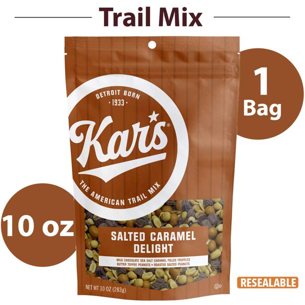 Kars Nuts Salted Caramel Delight Trail Mix Snacks 10 oz Resealable