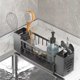 thumbnail image 5 of Kitchen Sink Organizer Rack - Plastic Self-Draining Shelf for Soap, Sponge, Dishcloth, Towel, with Filter Basket B, 5 of 5