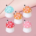 thumbnail image 6 of NICEXMAS 5Pcs Assorted Color Mushroom Shaped Toothpick Case for Organized Storage and Home Decoration, 6 of 8