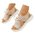 thumbnail image 3 of WILLBEST Sandalias De Tela De Moda De Verano Para Mujer, Sandalias Transpirables Con Punta Abierta, Zapatos De Plataforma Cómodos, 3 of 8
