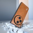 thumbnail image 4 of for OnePlus Open Phone Case Cover, Classic PU Leather Hard PC Shell Ultra Thin Slim Durable Shockproof Drop Protective Lightweight Anti-Scratch Case Cover for OnePlus Open Case, Brown, 4 of 6