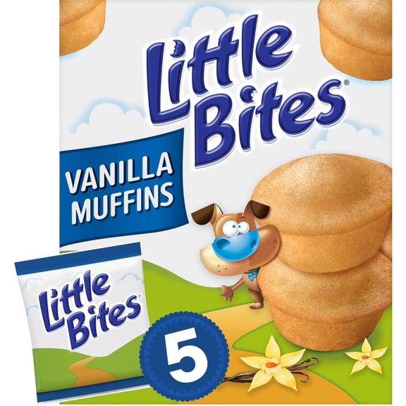 Little Bites Vanilla Muffins, 5 packs, Mini Muffins, 7.5 oz Multipack