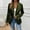 Army Green, variant on Velvet Blazers for Women Business Casual Notch Lapel One Button Suit Jacket Elegant Long Sleeve Slim Fit Fall Blazers Army Green, Size S-XXL